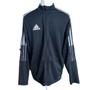 Adidas track jacket black big boys large